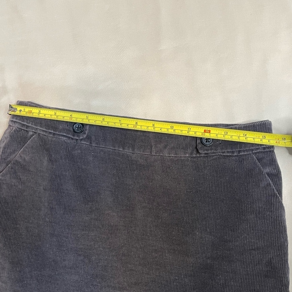 Banana Republic Charcoal Grey Stretch Corduroy Skirt with Pockets - Picture 10 of 10